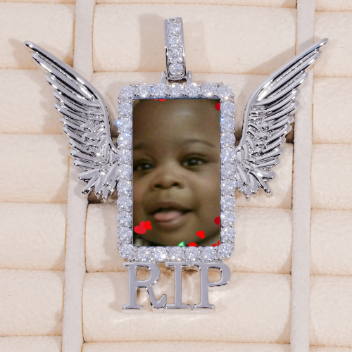 RIP WING 3D CUSTOM PICTURE PENDANT