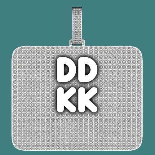 CUSTOM LETTER NECKLACE 3D BIG SQUARE