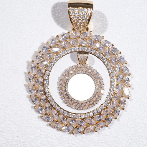 Large 3D Wheat Ear Custom Picture Pendant