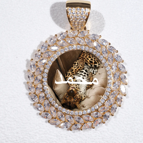 Large 3D Wheat Ear Custom Picture Pendant