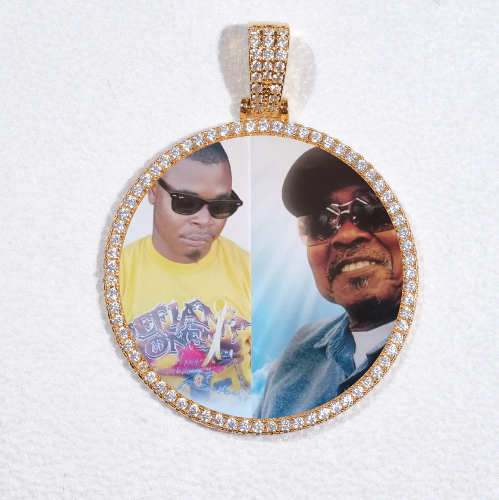 MEDIUM 3D CIRCLE CUSTOM PICTURE PENDANT