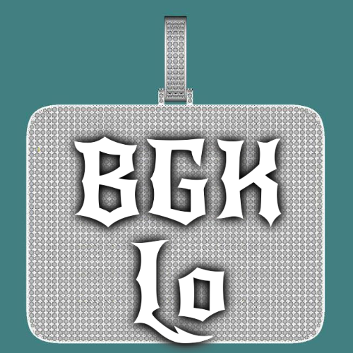 CUSTOM LETTER NECKLACE 3D BIG SQUARE