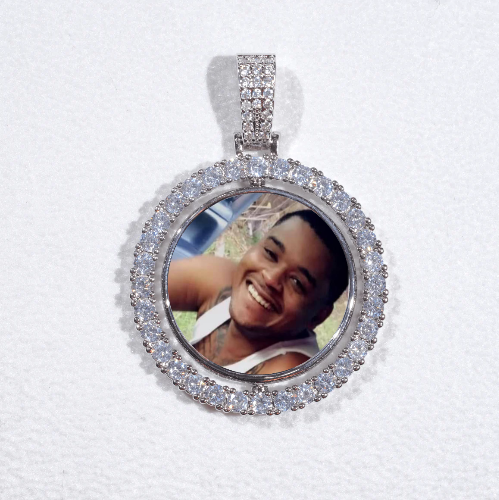 3D Spinning 2-Faced Custom Picture Pendant