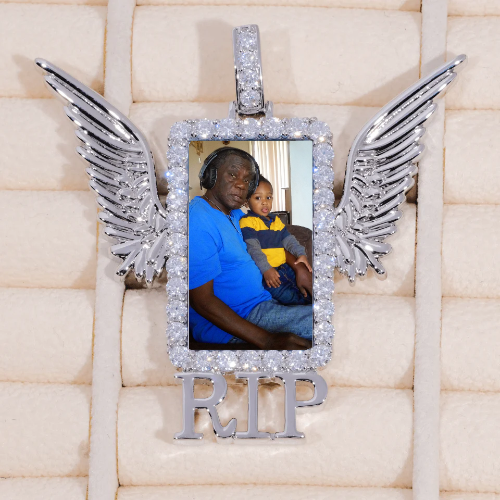RIP WING 3D CUSTOM PICTURE PENDANT