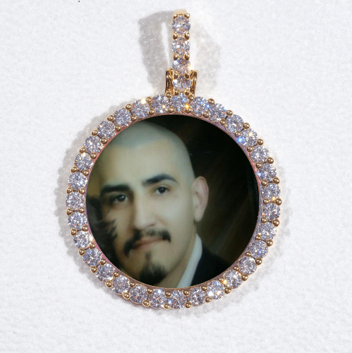 3D CIRCLE CUSTOM PICTURE PENDANT SMALL SIZE