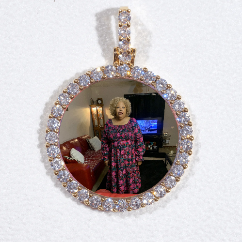 3D CIRCLE CUSTOM PICTURE PENDANT SMALL SIZE