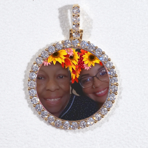 3D CIRCLE CUSTOM PICTURE PENDANT SMALL SIZE