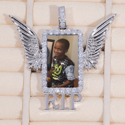 RIP WING 3D CUSTOM PICTURE PENDANT
