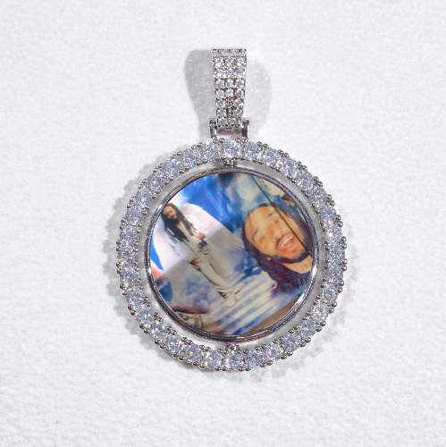 3D Spinning 2-Faced Custom Picture Pendant