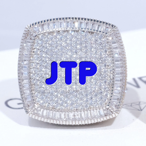 CUSTOM LETTER 3D ICED RING