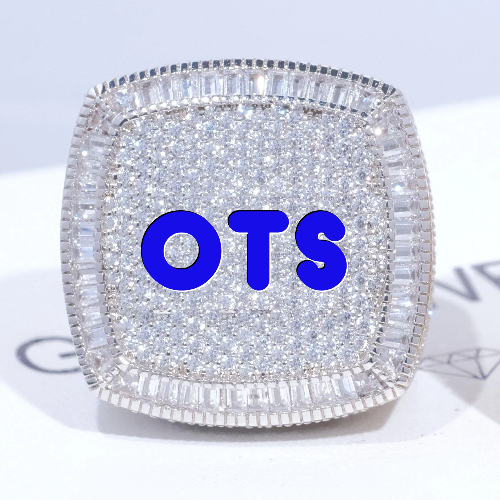 CUSTOM LETTER 3D ICED RING