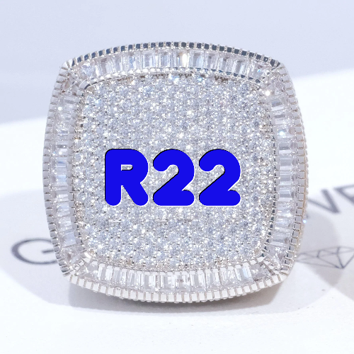 CUSTOM LETTER 3D ICED RING