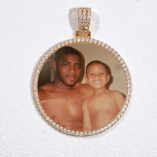 MEDIUM 3D CIRCLE CUSTOM PICTURE PENDANT
