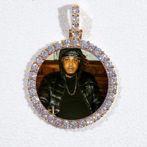 3D CIRCLE CUSTOM PICTURE PENDANT SMALL SIZE