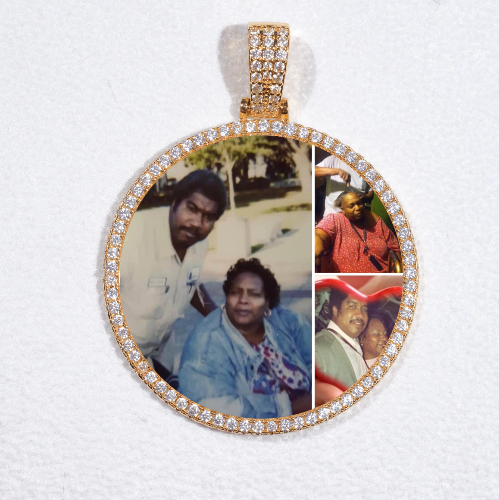 MEDIUM 3D CIRCLE CUSTOM PICTURE PENDANT