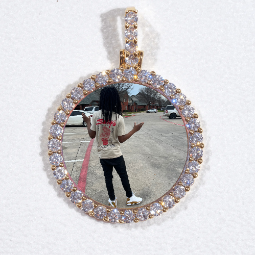 3D CIRCLE CUSTOM PICTURE PENDANT SMALL SIZE