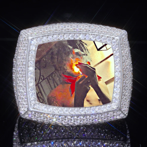 3D CUSTOM PICTURE ICED RING