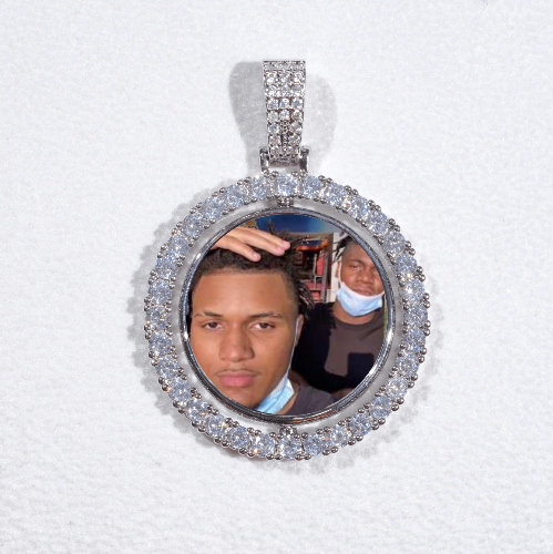 3D Spinning 2-Faced Custom Picture Pendant