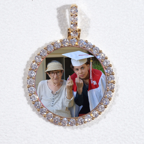 3D CIRCLE CUSTOM PICTURE PENDANT SMALL SIZE