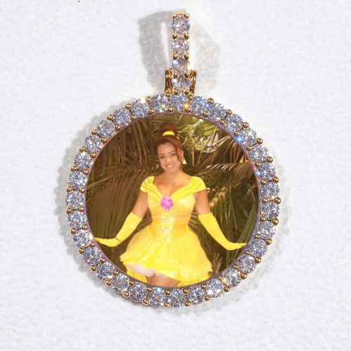 3D CIRCLE CUSTOM PICTURE PENDANT SMALL SIZE