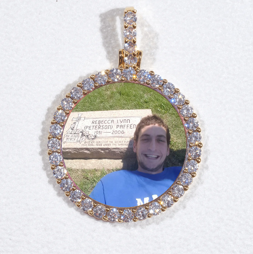 3D CIRCLE CUSTOM PICTURE PENDANT SMALL SIZE