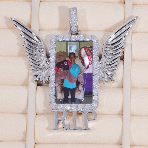 RIP WING 3D CUSTOM PICTURE PENDANT