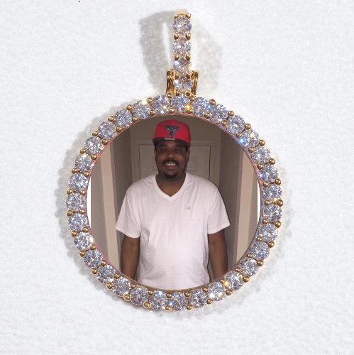 3D CIRCLE CUSTOM PICTURE PENDANT SMALL SIZE