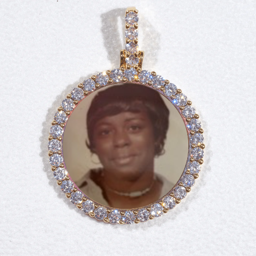 3D CIRCLE CUSTOM PICTURE PENDANT SMALL SIZE