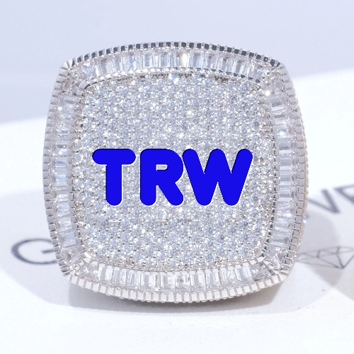 CUSTOM LETTER 3D ICED RING