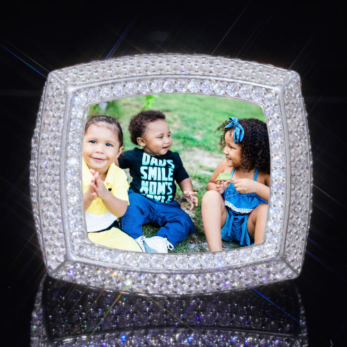 3D CUSTOM PICTURE ICED RING
