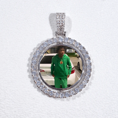 3D Spinning 2-Faced Custom Picture Pendant