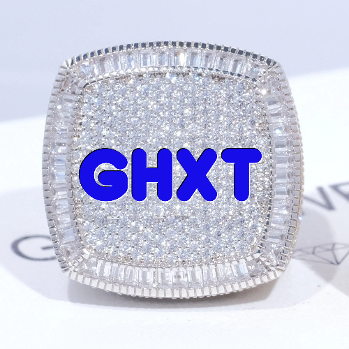 CUSTOM LETTER 3D ICED RING