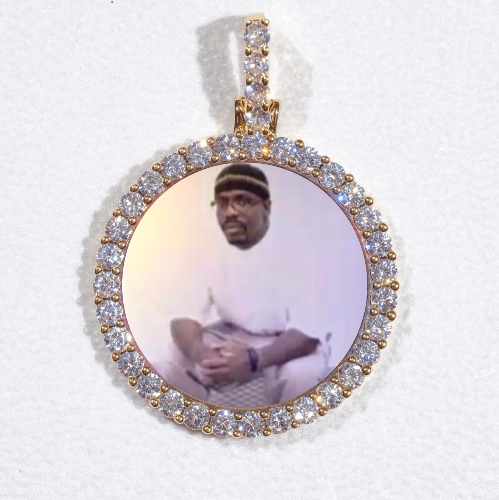 3D CIRCLE CUSTOM PICTURE PENDANT SMALL SIZE