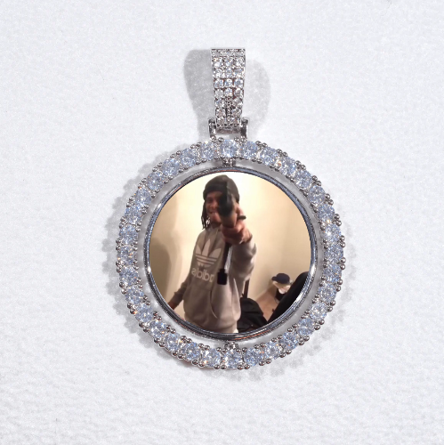 3D Spinning 2-Faced Custom Picture Pendant