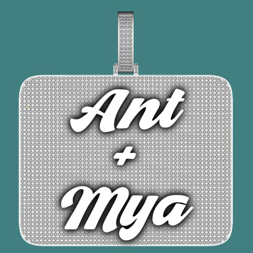 CUSTOM LETTER NECKLACE 3D BIG SQUARE