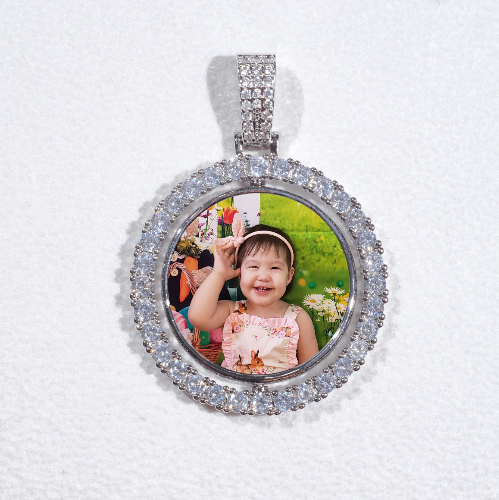 3D Spinning 2-Faced Custom Picture Pendant