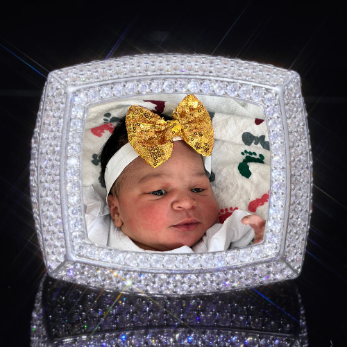 3D CUSTOM PICTURE ICED RING