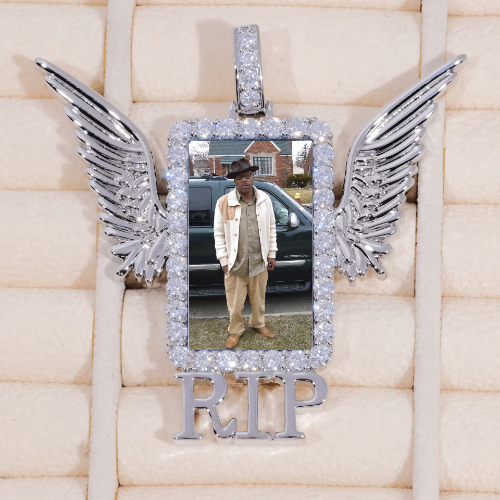 RIP WING 3D CUSTOM PICTURE PENDANT