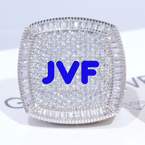 CUSTOM LETTER 3D ICED RING