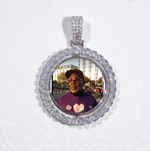 3D Spinning 2-Faced Custom Picture Pendant