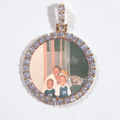 3D CIRCLE CUSTOM PICTURE PENDANT SMALL SIZE