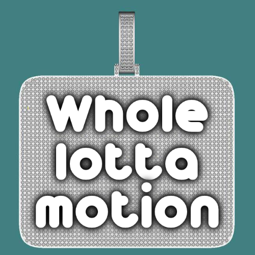 CUSTOM LETTER NECKLACE 3D BIG SQUARE