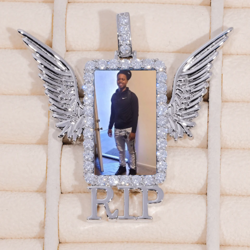 RIP WING 3D CUSTOM PICTURE PENDANT