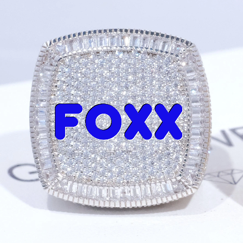 CUSTOM LETTER 3D ICED RING