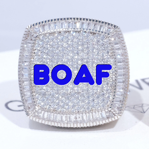 CUSTOM LETTER 3D ICED RING