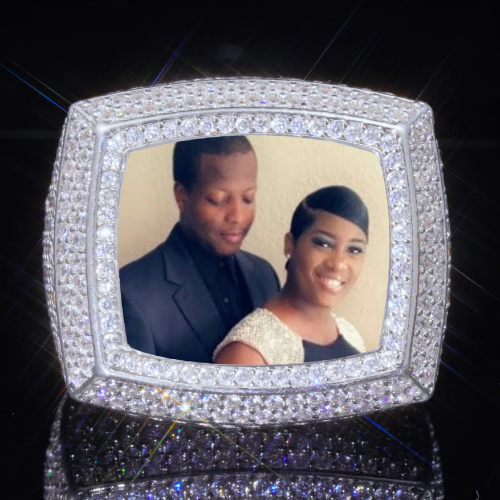 3D CUSTOM PICTURE ICED RING