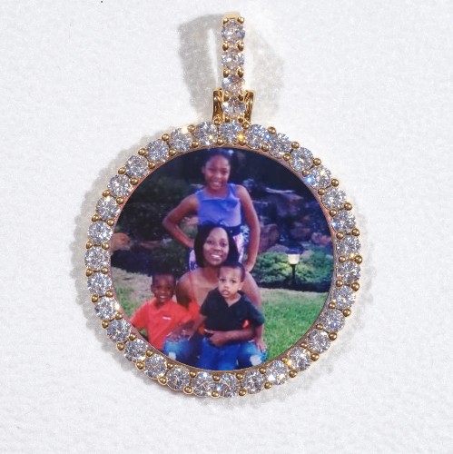 3D CIRCLE CUSTOM PICTURE PENDANT SMALL SIZE