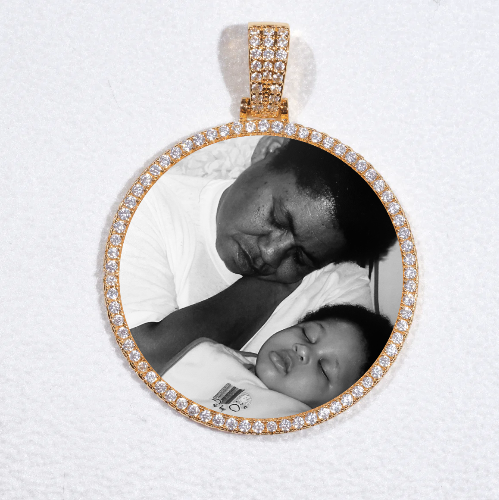 MEDIUM 3D CIRCLE CUSTOM PICTURE PENDANT