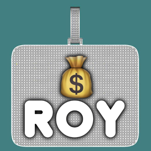 CUSTOM LETTER NECKLACE 3D BIG SQUARE