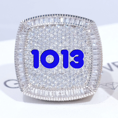 CUSTOM LETTER 3D ICED RING